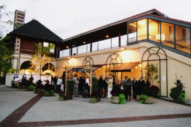 Patio dining and back door to the kitchen.